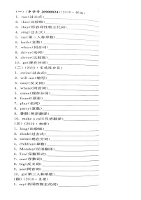 7.按要求写单词 译林版小学英语升学总复习题型专项训练