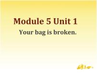 小学英语外研版 (一年级起点)五年级下册Module 5Unit 1 Your bag is broken.授课课件ppt