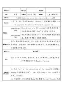 英语人教精通版Lesson 20教案