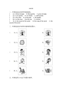 小学英语沪教版五年级上册Module 4 The natural worldUnit 10 Wind同步训练题