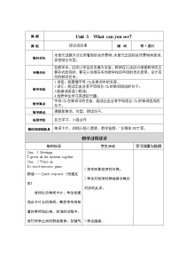 小学英语湘少版四年级下册Unit 3 What can you see?优秀第三课时教学设计及反思