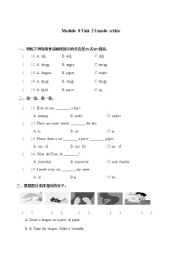 小学英语外研版 (三年级起点)六年级下册Unit 2 Why are you wearing a hat?练习题