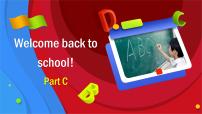 三年级下册Unit 1 Welcome back to school! Part C图片ppt课件