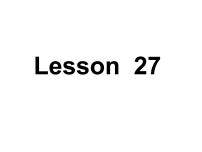 小学英语人教精通版五年级下册Lesson 27示范课课件ppt