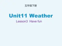 小学英语北师大版 (三年级起点)五年级下册Unit 11 Weather多媒体教学课件ppt