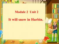 外研版 (三年级起点)六年级下册Unit 2  It will snow in Harbin教案配套ppt课件