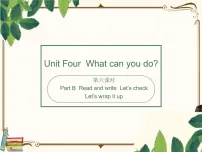 小学英语人教版 (PEP)五年级上册Unit 4 What can you do? Part B示范课课件ppt