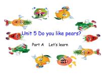 小学英语人教版 (PEP)三年级下册Unit 5 Do you like pears? Part A背景图ppt课件