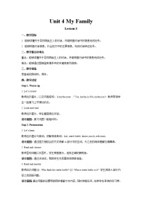 小学英语人教版 (新起点)三年级下册Lesson 3教学设计