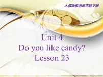 小学人教精通版Unit 4 Do you like candy?Lesson 23多媒体教学ppt课件