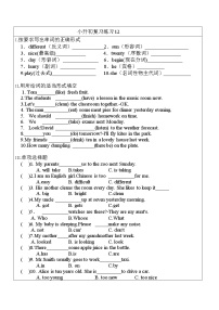 小升初英语练习12词汇+单选+句型（试题）-2021-2022学年英语六年级下册通用版