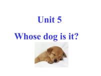 人教版 (PEP)五年级下册Unit 5 Whose dog is it? Part A教案配套ppt课件