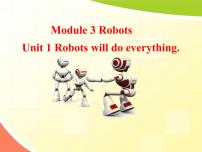 外研版 (三年级起点)四年级下册Unit 1 Robots will do everything.图片课件ppt