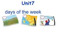 小学英语Unit 7 Days of the Week说课ppt课件