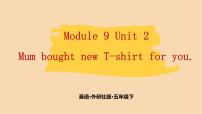 2020-2021学年Unit 2 Mum bought new T-shirts for you.课前预习ppt课件