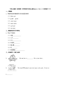 小学英语新版-牛津上海版六年级上册Module 2 RelationshipsUnit 4 Our neighbours课后练习题