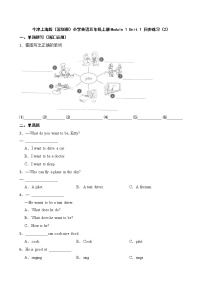 新版-牛津上海版五年级上册Unit 1 My future课后作业题