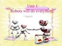 小学英语外研版 (三年级起点)四年级下册Unit 1 Robots will do everything.图片课件ppt