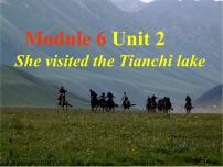 小学英语外研版 (三年级起点)五年级下册Unit 2 She visited the Tianchi Lake.课文配套ppt课件
