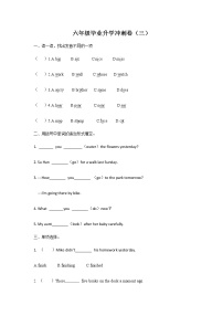 人教版pep小升初英语毕业升学冲刺卷（三）