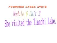 外研版 (三年级起点)五年级下册Module 6Unit 2 She visited the Tianchi Lake.备课ppt课件