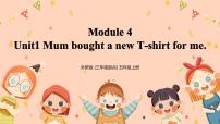 外研版 (三年级起点)五年级上册Unit 1 Mum bought a new T-shirt for me.优质课件ppt