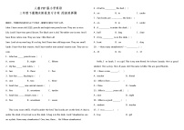 人教PEP版三年级下册期末阶段复习专项-阅读选择题（参考答案）