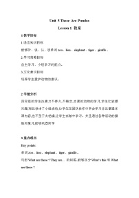 英语Lesson 1教案设计