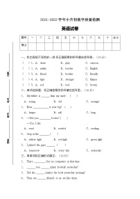 【期末冲刺】2021-2022学年人教PEP版小升初英语试卷（B卷含答案）