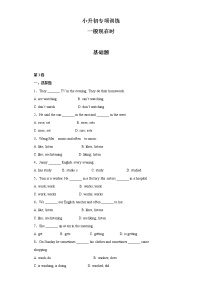 小升初英语知识专项训练（时态与句法）-11.一般现在时通用版附答案解析