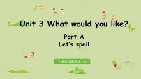 小学英语人教版 (PEP)五年级上册Unit 3 What would you like? Part A课堂教学ppt课件
