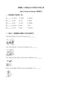 冀教版 (三年级起点)六年级上册Lesson 13 Seasons同步训练题