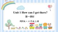 小学英语人教版 (PEP)六年级上册Unit 1 How can I get there? Part A背景图ppt课件