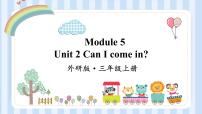 小学英语Unit 2 Can I come in?教课课件ppt