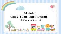 2020-2021学年Module 3Unit 2 I didn’t play football.备课课件ppt