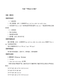 小学英语湘少版三年级上册Unit 7 it's a dog优秀教学设计