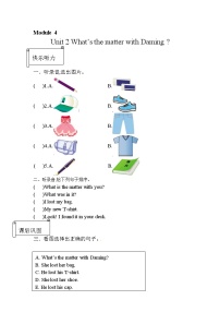 小学Unit 2 What’s the matter with Daming?精品测试题