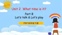 人教版 (PEP)四年级下册Unit 2 What time is it? Part B教学课件ppt
