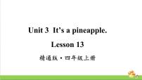 人教精通版四年级上册Lesson 13试讲课教学课件ppt