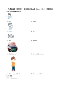 小学英语新版-牛津上海版三年级上册unit 5 my family一课一练