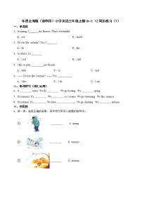 新版-牛津上海版Module4 The world aroud usunit 12 The four seasons练习