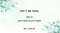 小学人教版 (PEP)Unit 2 My family Part A多媒体教学课件ppt