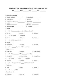 新版-牛津译林版五年级上册Unit 6 My e-friend优秀课堂检测