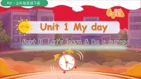 人教版 (PEP)五年级下册Unit 1 My day Part B多媒体教学ppt课件