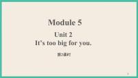 外研版 (三年级起点)Unit 2 It's too big for you.完整版ppt课件