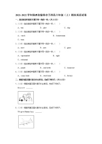 2021-2022学年陕西省榆林市子洲县六年级（上）期末英语试卷