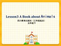 英语五年级下册Lesson 3 A book about animals完美版ppt课件