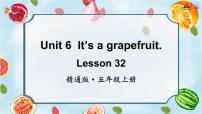 小学英语人教精通版五年级上册Lesson 32教课课件ppt