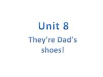 新概念英语（青少版）Starter BUnit 8 They're Dad's shoes!备课ppt课件