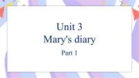 外研剑桥版六年级下册Unit 3 mary's diary优质课ppt课件